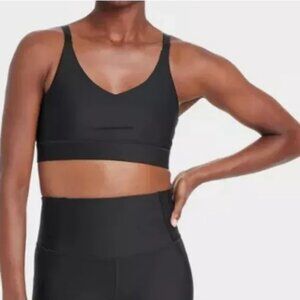 All In Motion size 3X Effortless Support Medium Support Sports Bra NEW Black